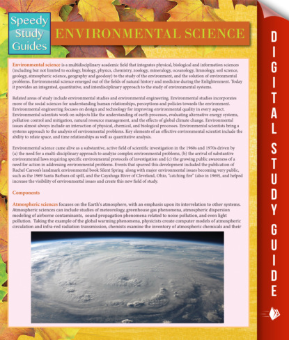 Environmental Science (Speedy Study Guide)