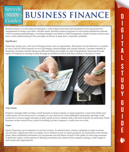 Business Finance (Speedy Study Guides)