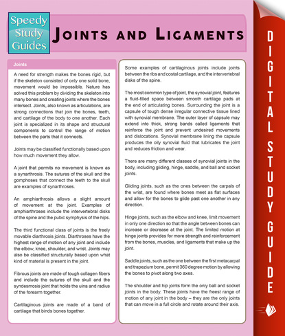 Joints and Ligaments (Speedy Study Guides)
