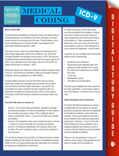 Medical Coding ICD-9 (Speedy Study Guides)