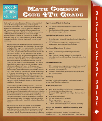 Math Common Core 4Th Grade