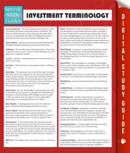 Investment Terminology