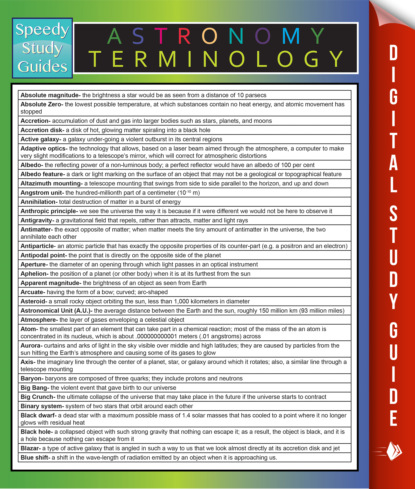 Astronomy Terminology