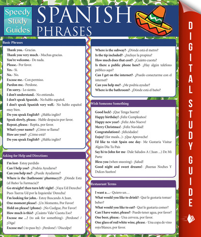 Spanish Phrases (Speedy Study Guides)