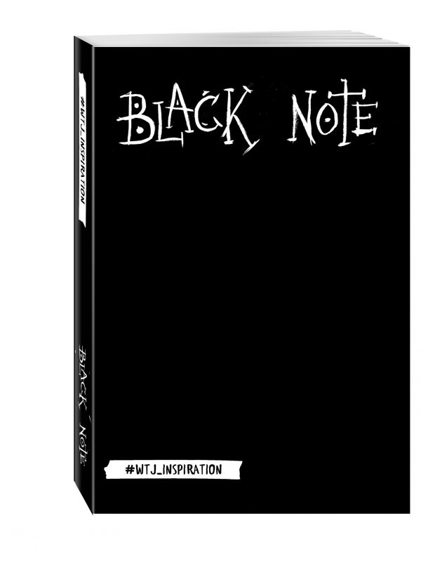 Комплект Black Note: креативный блокнот с черными страницами + 2 белые ручки и белый карандаш WTJ_INSPIRATION