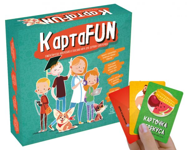 Настольная игра «КартаFUN. Funтастически интересная и полезная игра для дерзких супергероев»