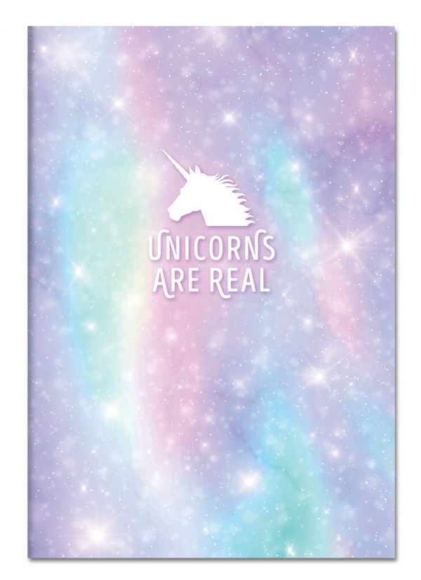 Тетрадь общая Unicorns are real, 48 листов