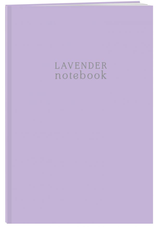 Тетрадь студенческая в клетку Lavender notebook, А4, 40 листов