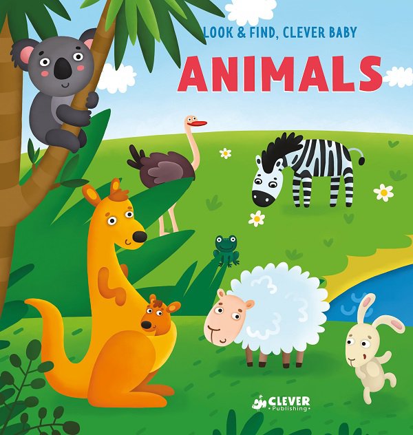 English Books. Look and find, Clever baby: Animals